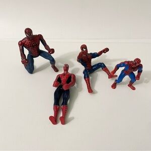 Lot of 4 Spider-Man Action Figures Spiderman